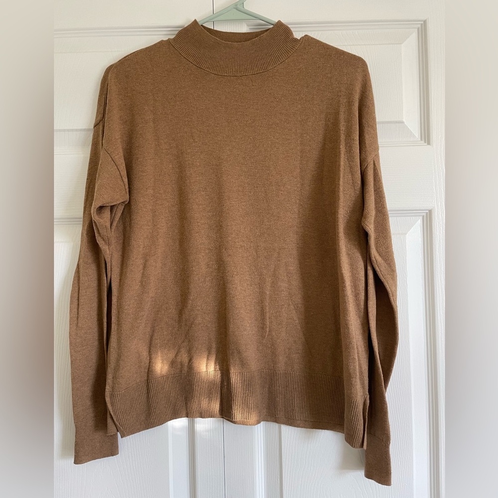 Old Navy Tan Mockneck Sweater